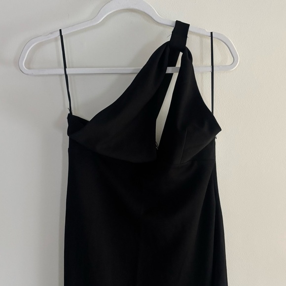 Fashion Nova Black One-Shoulder Cutout Maxi Dress | NWT | Size L - Picture 2 of 12